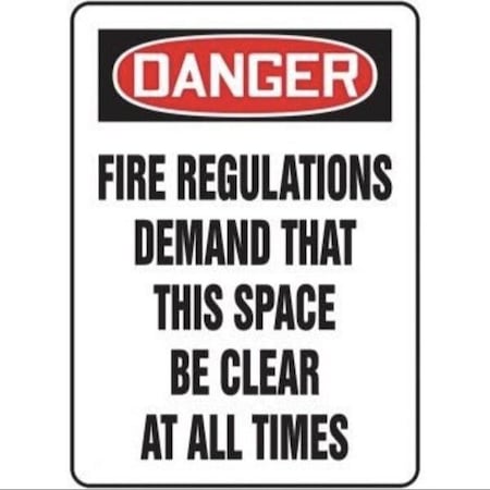 Accuform OSHA DANGER SAFETY SIGN FIRE MEXT102VS MEXT102VS